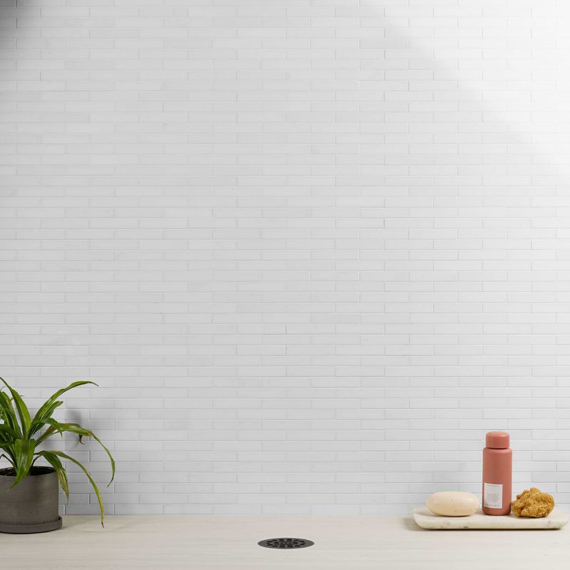 Thassos .75x4 Big Brick Polished Marble Tile