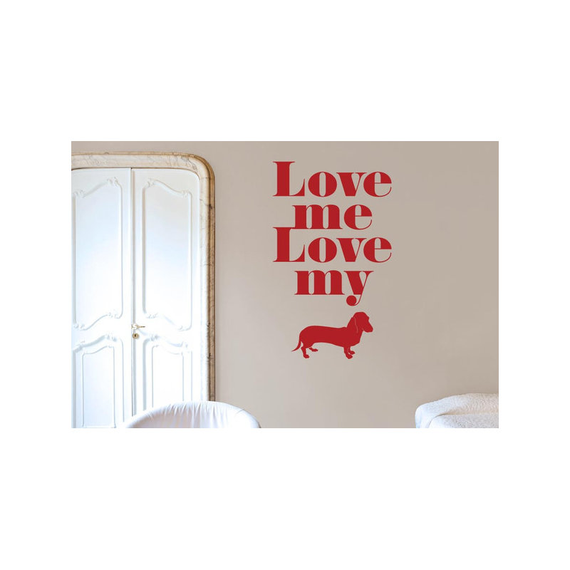 Wall Decal, Large, Dark Red