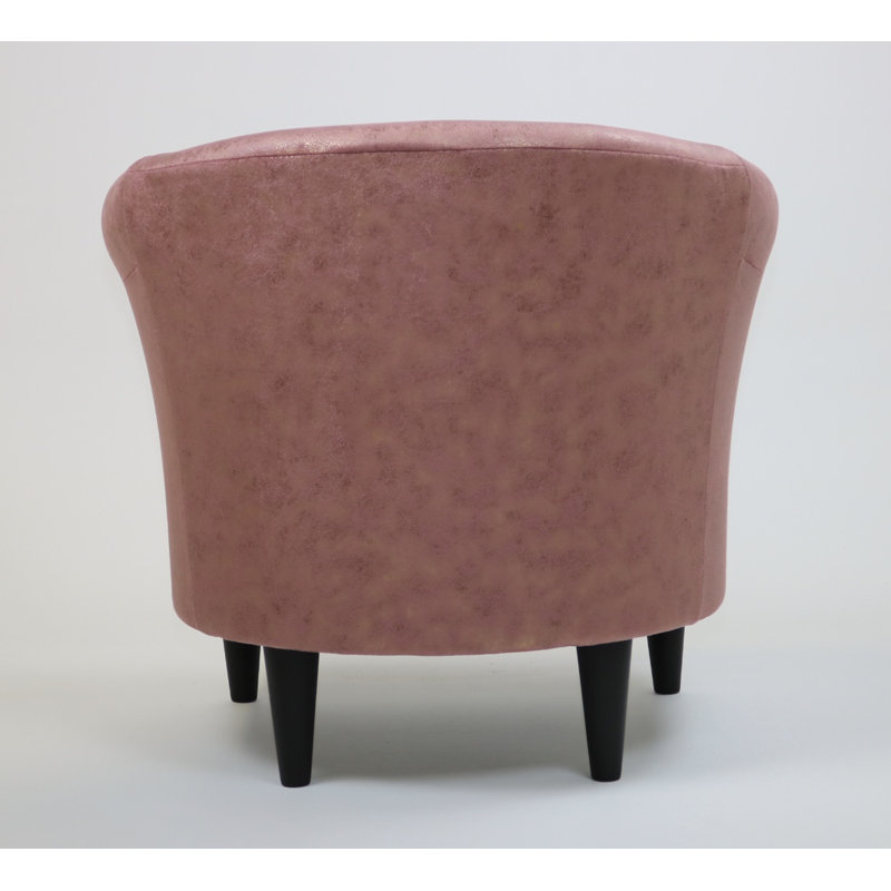 Aguiniga Upholstered Chesterfield Chair, Mermaid Rouge Polyester