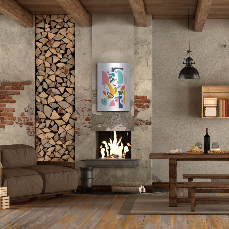 Latitude Run® 'Atomic Ranch No. 3' by Jan Weiss Metal Wall Art, 36" H x 24" W