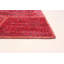 Tapis en laine rouge foncé 5 pi 7 po x 7 pi 8 po "one-of-kind" à la main noué la 1990 transitions Sumiton