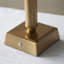 Trobridge Rechargeable Table light Base finished in Br Aged Brass