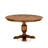 5-Pc Dining Room Set Include a Round Table and 4 Burgundy Polyester Fabric Upholstered Chairs with Button-Tufted Back, Antique Walnut-1496369328-1496369330-1507474121