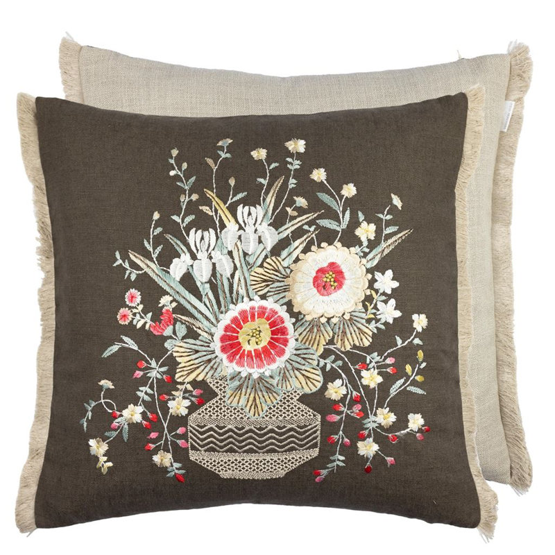 Palette Provencale Decorative Pillow, Bark