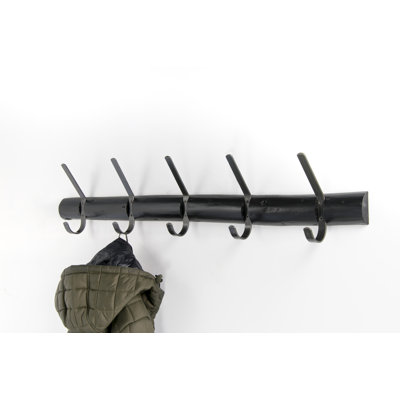 Forest Solid Wood 5 - Hook Wall Mounted Coat Rack