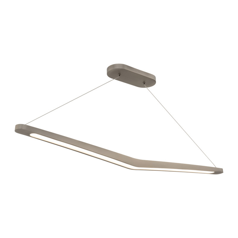 Alleron LED Linear Pendant, Brushed Nickel, 2700K