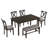 Walburg 6 - Person Four Leg Dining Set-782068191-782068190