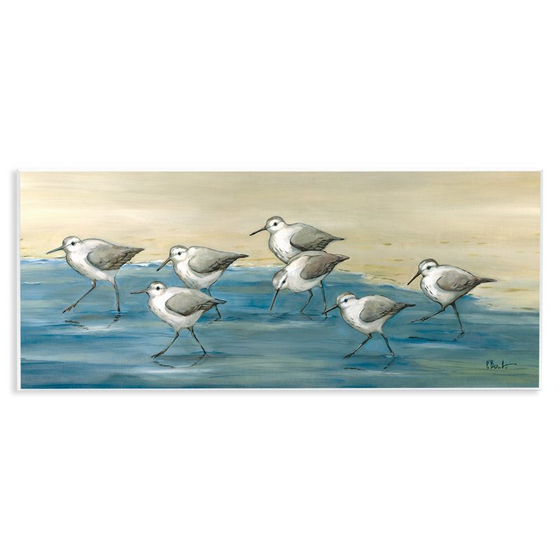 «Sandpiper Bird Flock Beach» par Paul Brent
