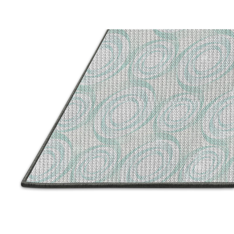 Geometric Indoor Rug, Rectangle 5' x 7'