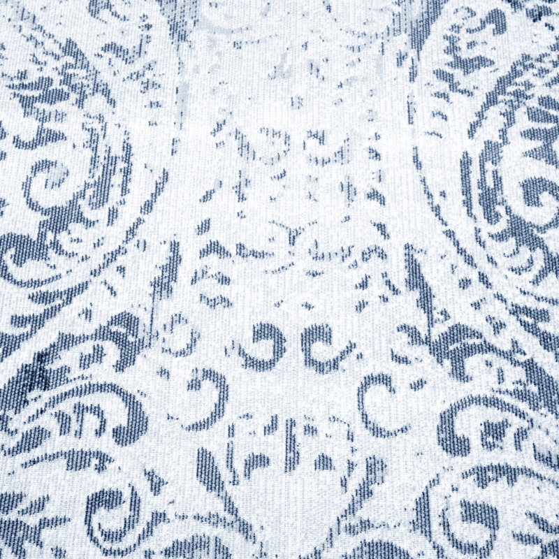 Nicole Miller New York Patio Sofia Juniper Paisley Indoor/Outdoor Area Rug, Ivory/Blue, Rectangle 7'9" x 10'2"