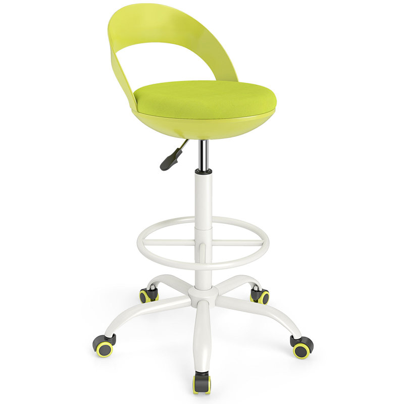 Fauteuil de bureau à roulettes Gymax