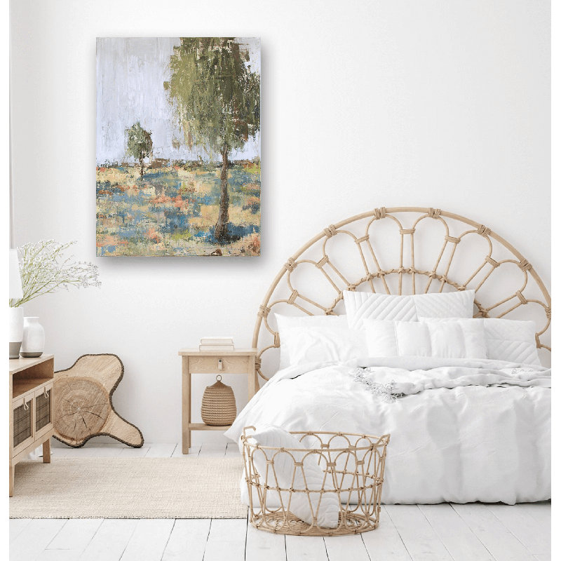 Spring Day II - Artist Enhanced Canvas Print, 48" H x 36" W x 1.5" D, Wrapped Canvas