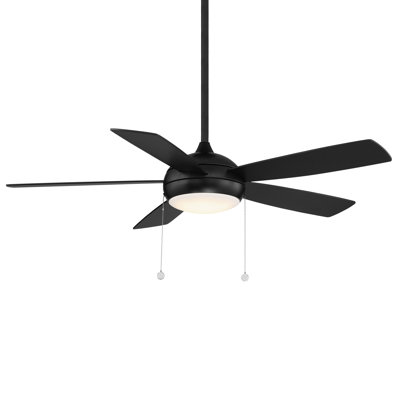 Ventilateur de plafond 52 po à DEL standard avec chaîne de traction et ensemble d'éclairage inclus