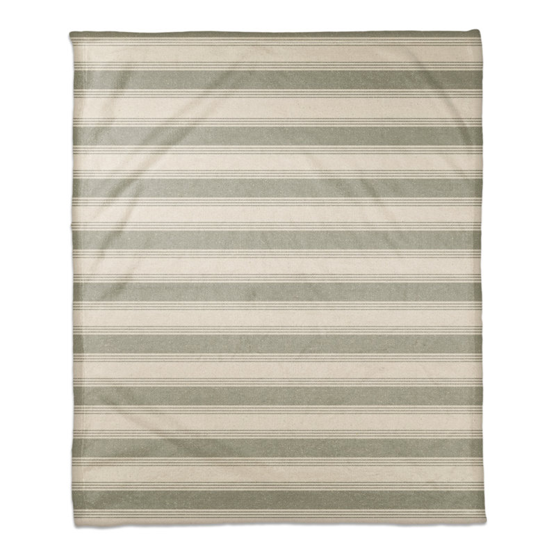 Hand Woven Throw Blanket, Green
