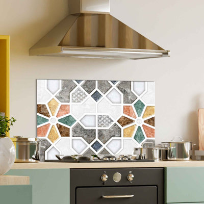 Superbe peinture murale en verre trempé 27,6 po x 39,4 po | 100% verre trempé, épaisseur: 0,16 pouce | Décoration élégante pour le salon ou le bureau, durable et facile à nettoyer, idée de cadeau parfaite