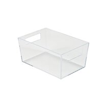 15 inch Acrylic Floating Shelves Wall Mounted, upsimples 4Pack Clear Acrylic Shelves, for Bedroom, Living Room, Bathroom, Kitchen, Size: 15L x 4H x 2W