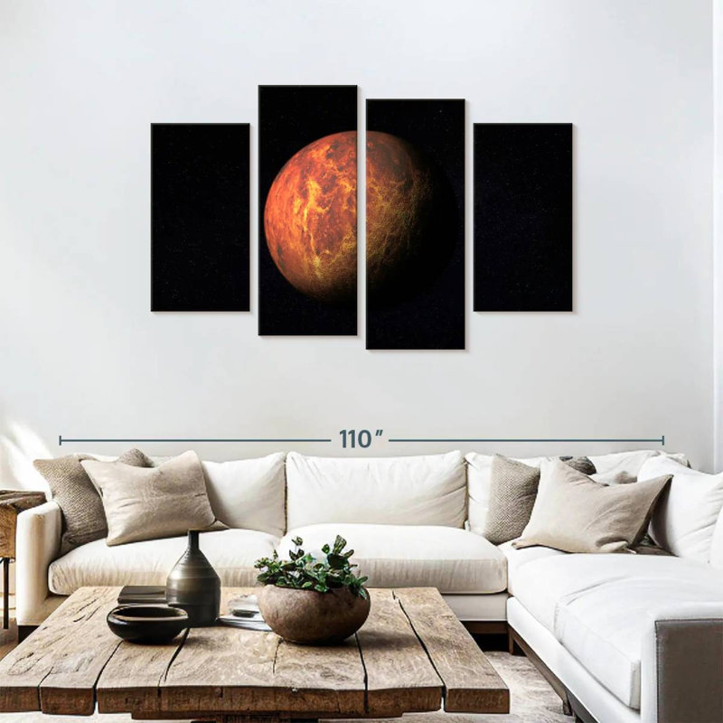 Oberle Planet Mars, 48"H x 75"W