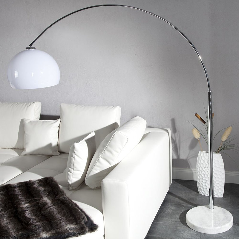 Ioanna 175cm Chrome Arched Floor Lamp