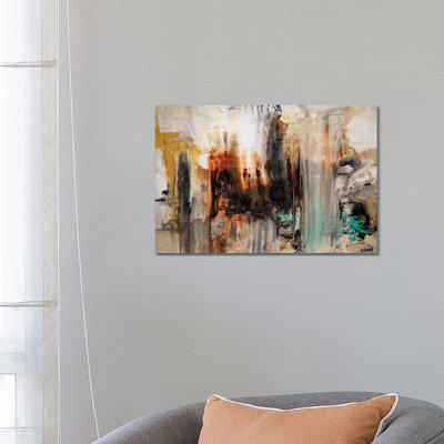 Abstract 1 Piece Wrapped Canvas Painting