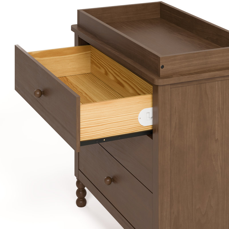 Rio 3 Drawer Chest With Changing Topper, Hazelnut