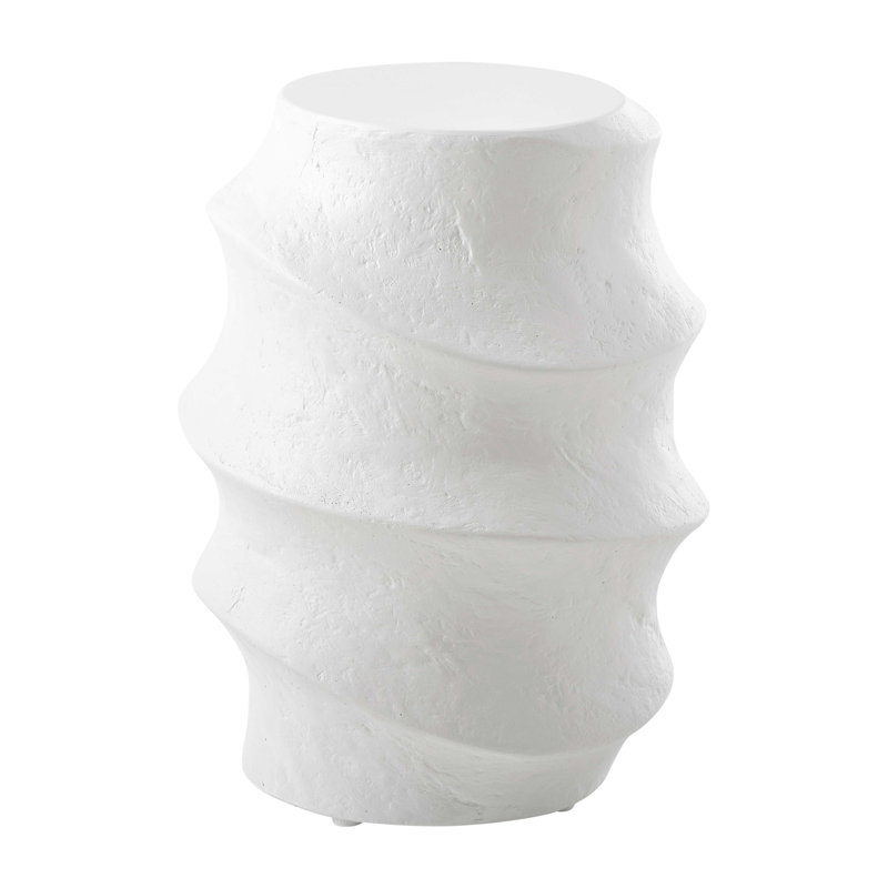 Uttermost Winded Outdoor White Accent Table