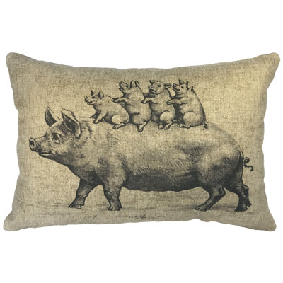 Linen Reversible Throw Pillow