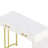 Velvet Upholstered Dressing Vanity, 5 Drawers, Chair Included, Beige Tone, Marble - Look Tabletop, Gold Metal Handles, Left/Right Drawer Setup, Adjustable Storage, Installation, Desk With Chair,-499599321