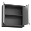 Armoire décorative, armoire de garage avec 2 portes et 1 tablette réglable
