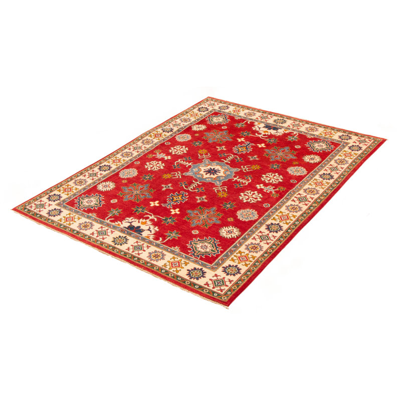 Tapis unique en laine noué à la main 5 pi 9 po x 7 pi 9 po nouvel âge Olivia-Jean