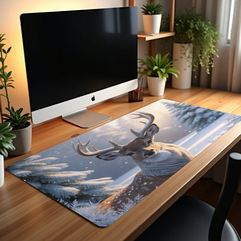Polyester Desk Pad, 14.4x12.1