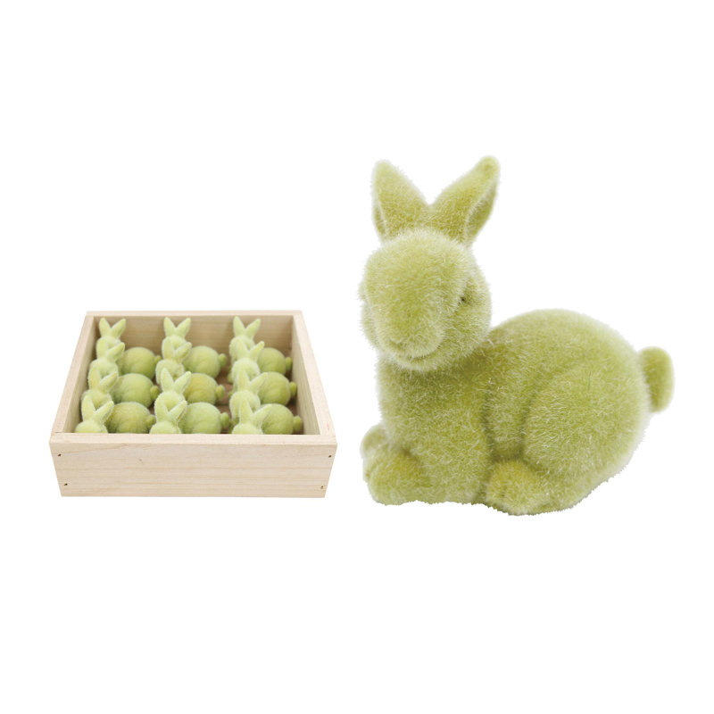  Mini-lapin de Pâques en flocons en résine