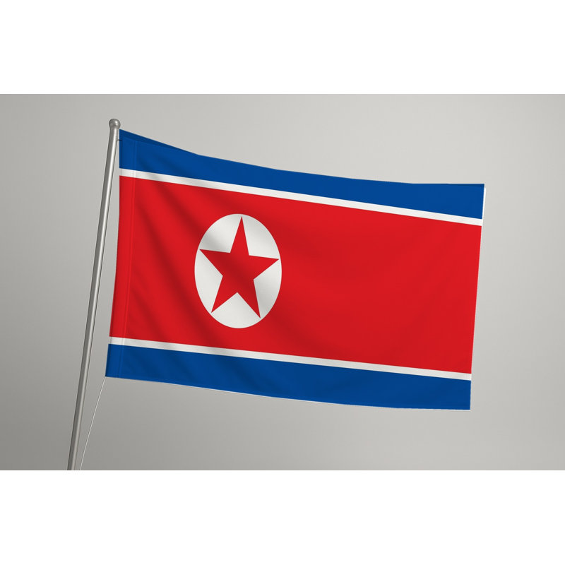 Drapeau nord-coréen - Drapeau extérieur, 24" H x 36" W