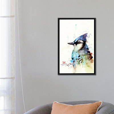 « blue jay ii » par dean crouser,, reproduction d’impression sur toile tendue
