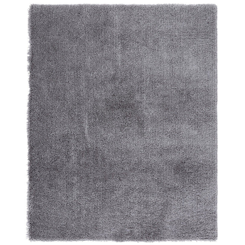 Tapis gris touffeté à la main Assar, Rectangle 7 pi 6 po x 9 pi 6 po