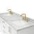 Freitas 73'' Solid Wood Double Bathroom Vanity in White with 0.75'' Carrara Marble Top, Center, Rectangle Sink-12935688-47770671-33908078
