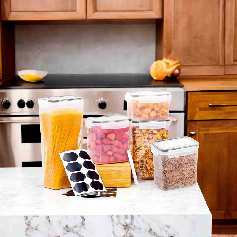 Paquet de 28 - contenants de rangement pour aliments, contenant de rangement pour céréales sans BPA