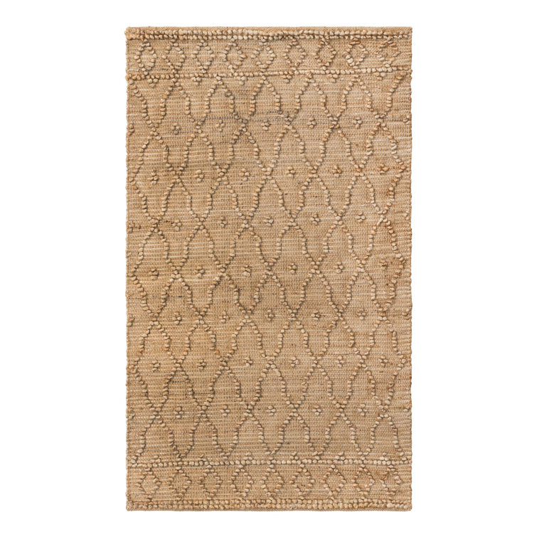 Michellene Handmade Hand Loomed Jute/Sisal Natural Rug