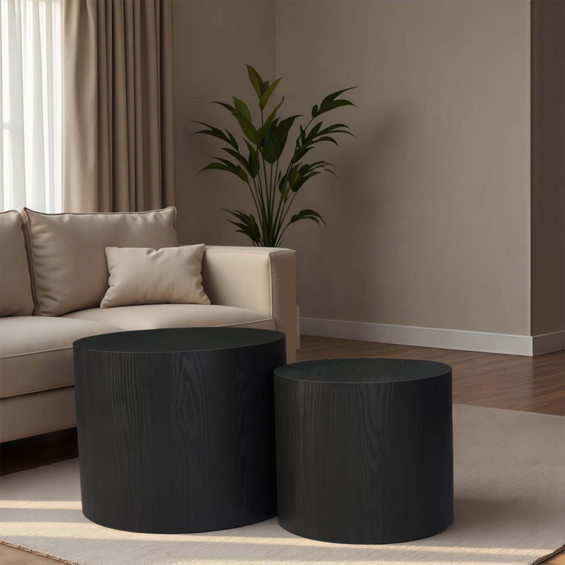 Ensemble de 2 tables basses gigognes