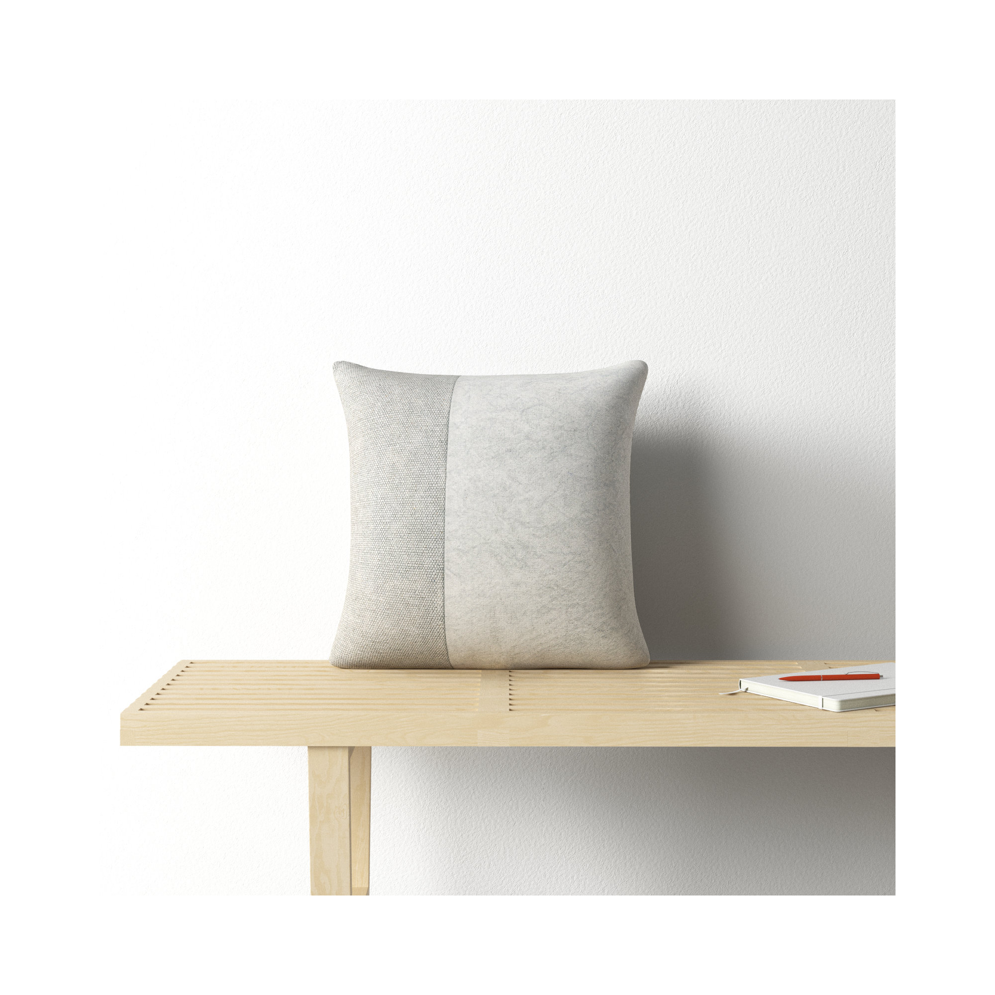 Janesa Cotton Throw Pillow, Down, 20" x 20"