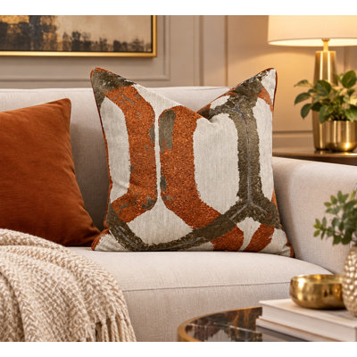 Abstract Orange 22X22 Pillow Covers
