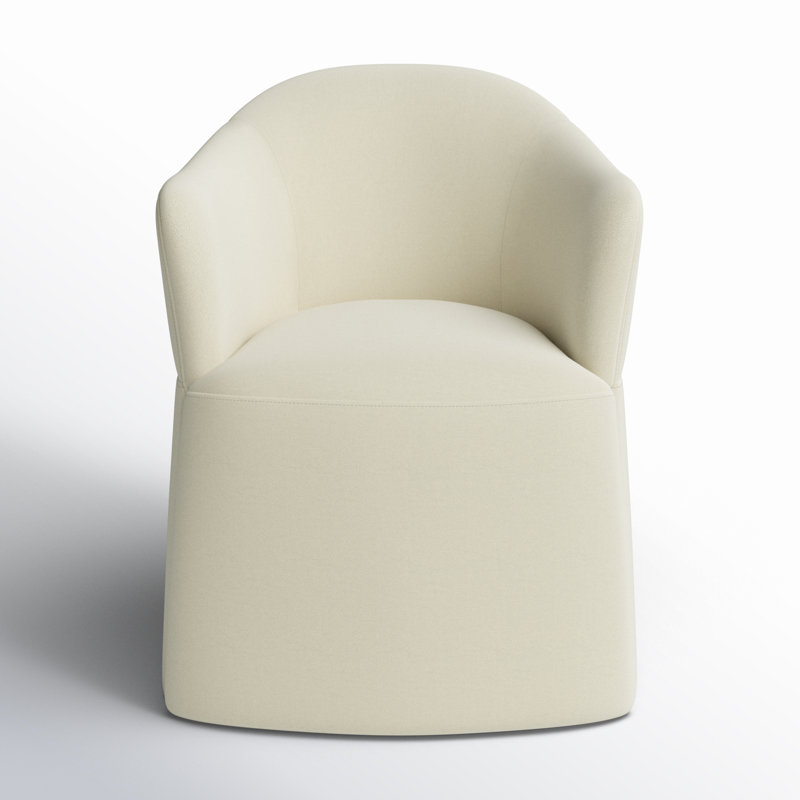 Janina Upholstered Arm Chair, Velvet Vesper Nature