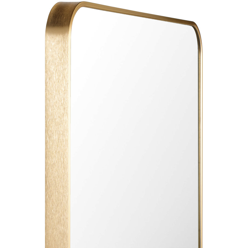 Destefano Essence Full Length Mirror, Gold, 65" x 22"