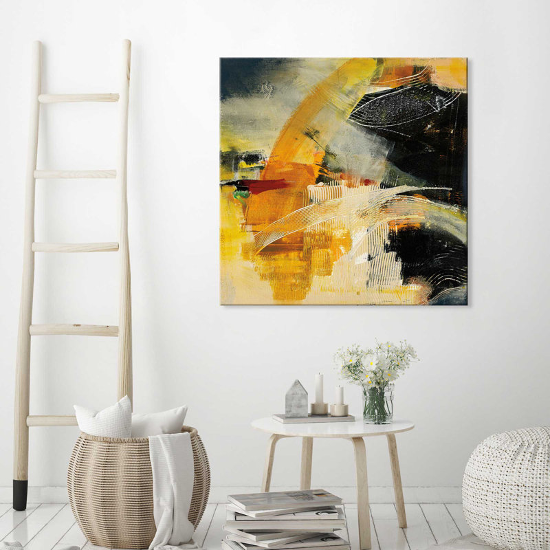 «End of the Rainbow I», reproduction de peinture acrylique, H 36 po x l 36 po x P 1,5 po, Toile tendue