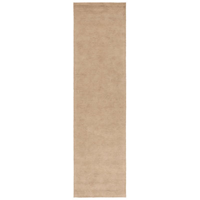 Merleen Natural Fiber Hand Tufted Jute Cotton Solid Color Rug in Natural/Brown