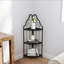 Étagère d'angle à 3 niveaux, étagère autoportante pour bibliothèque, petite étagère pour plante, salon, bureau à domicile, cuisine, petit espace