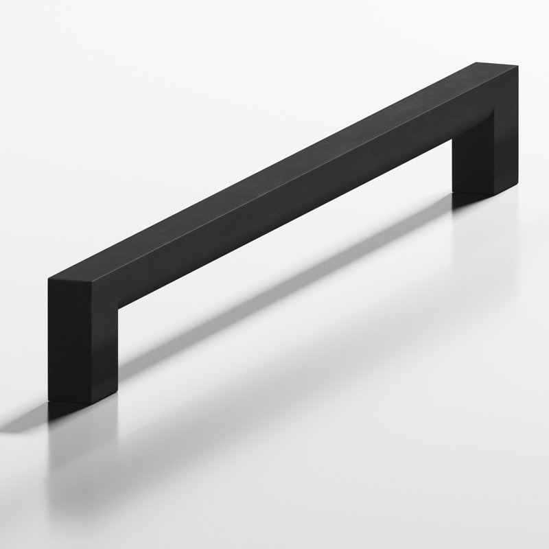 6" Center to Center Bar / Handle Pull, Matte Satin Black, 5"