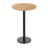 Round Solid Wood Commercial Tabletop with Round Bar Height Base-102232065-102234108-102232067