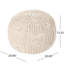 Pouf rond en coton Bordeaux