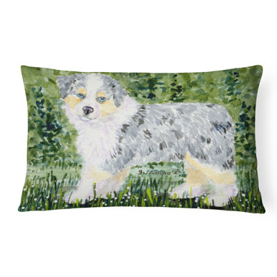 Coussin décoratif intérieur/extérieur gris/vert australian berger