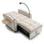 Canapé-lit convertible avec support pour téléphone et table d'appoint